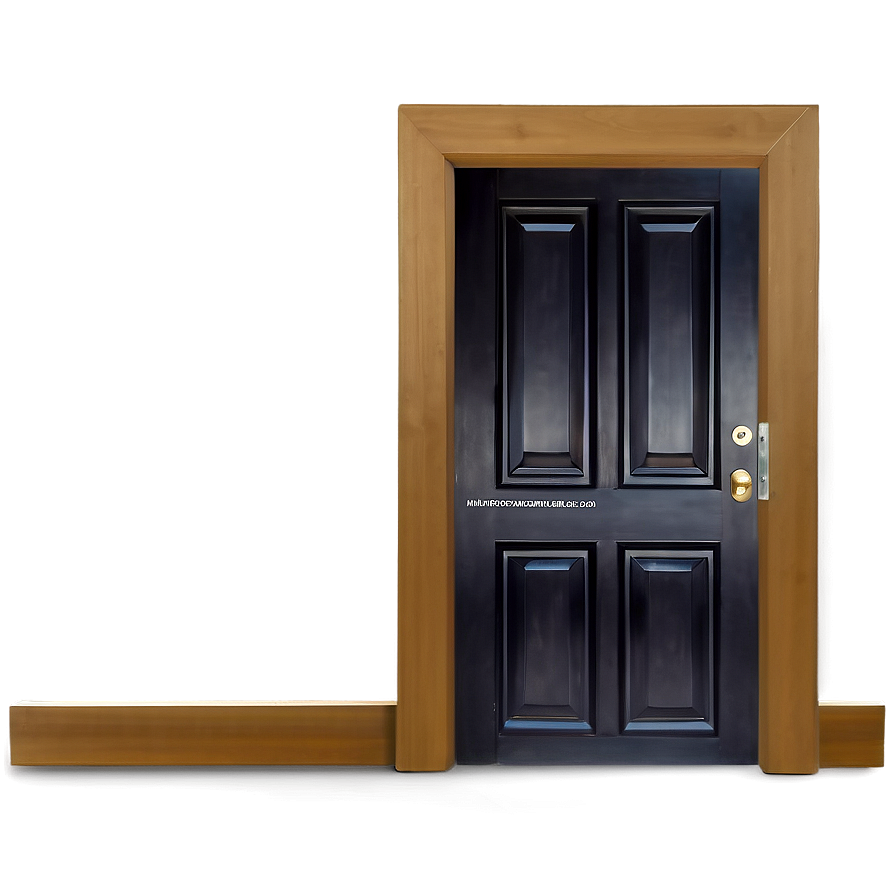 Sophisticated Black Door Png 05042024 PNG image