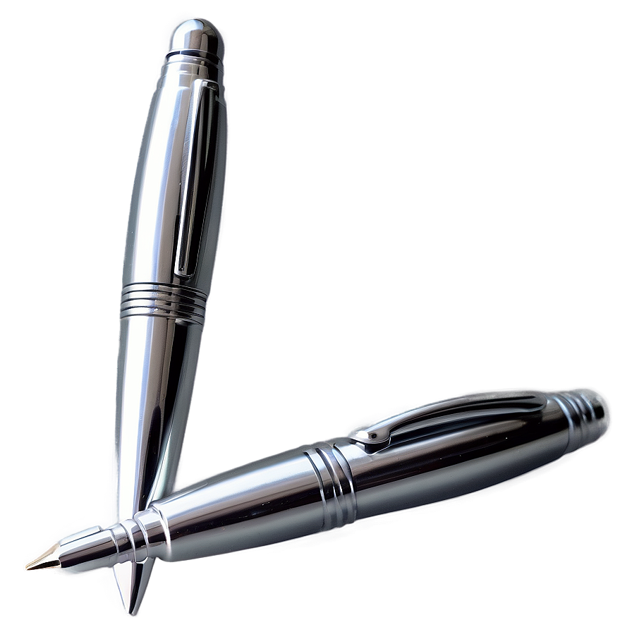 Sophisticated Silver Pen Png Dsg64 PNG image