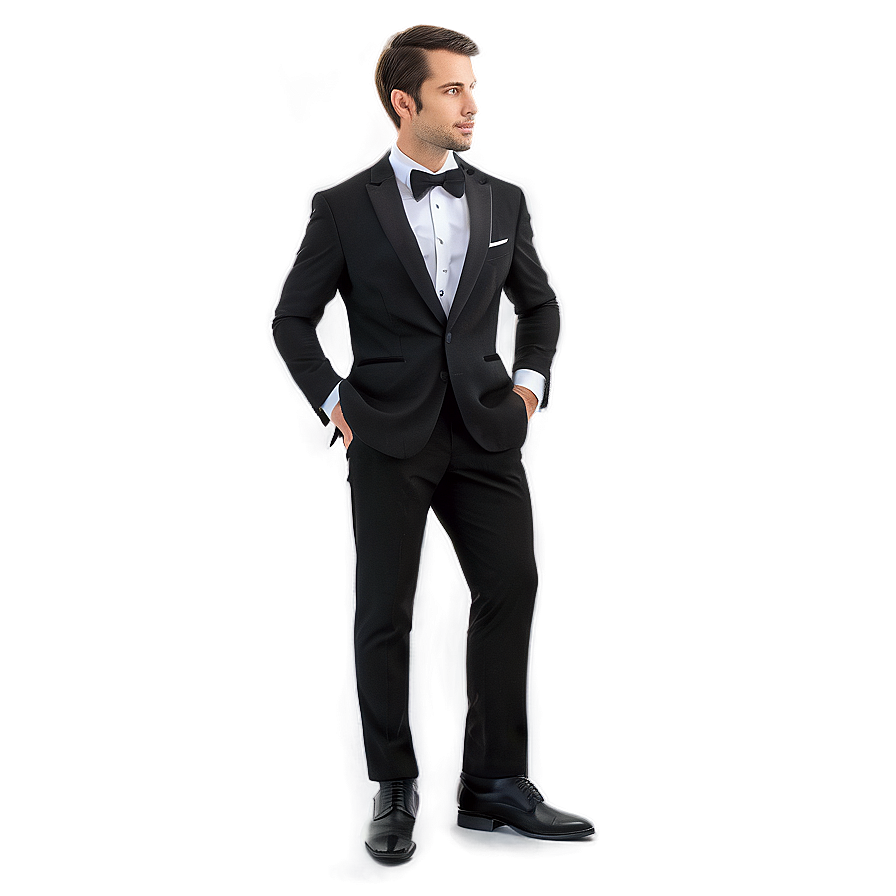 Sophisticated Tuxedo Outfit Png 05242024 PNG image