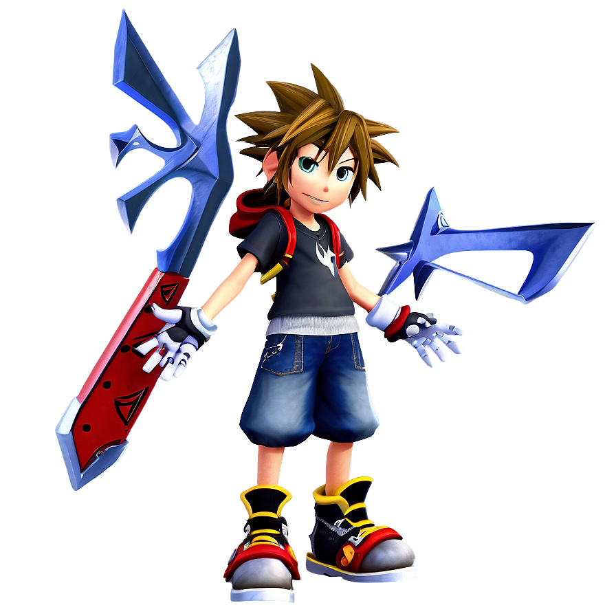 Sora Wielding Keyblades Png 57 PNG image