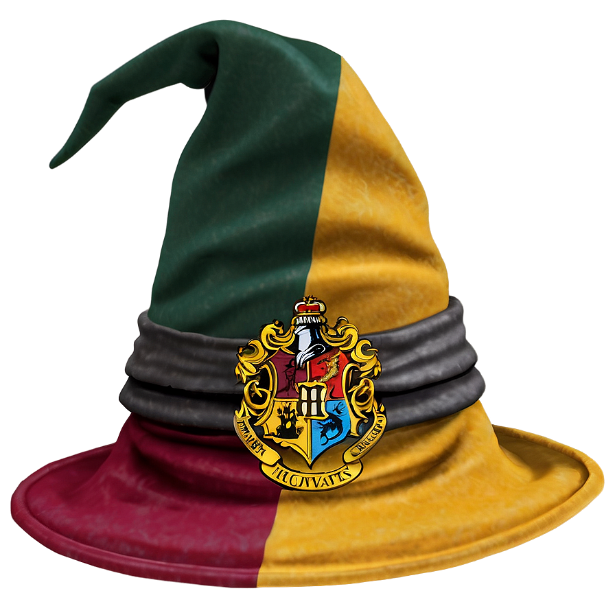 Sorting Hat With Hogwarts Houses Png Nnf PNG image