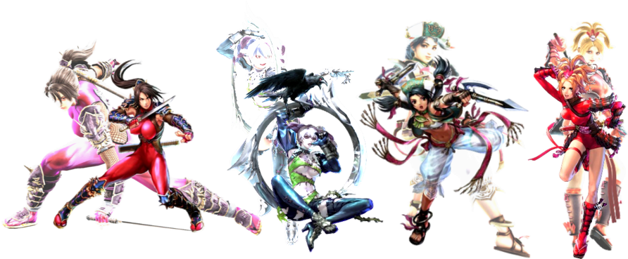 Soul Calibur Characters Action Pose PNG image