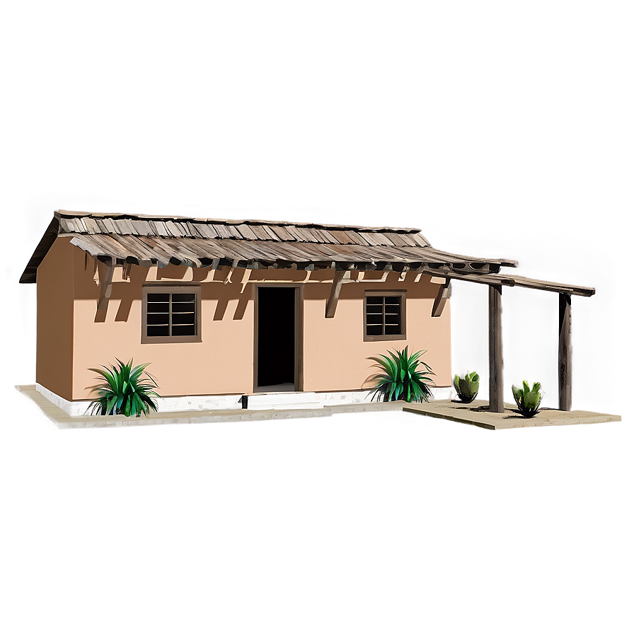 Southwestern Adobe House Png Jau PNG image