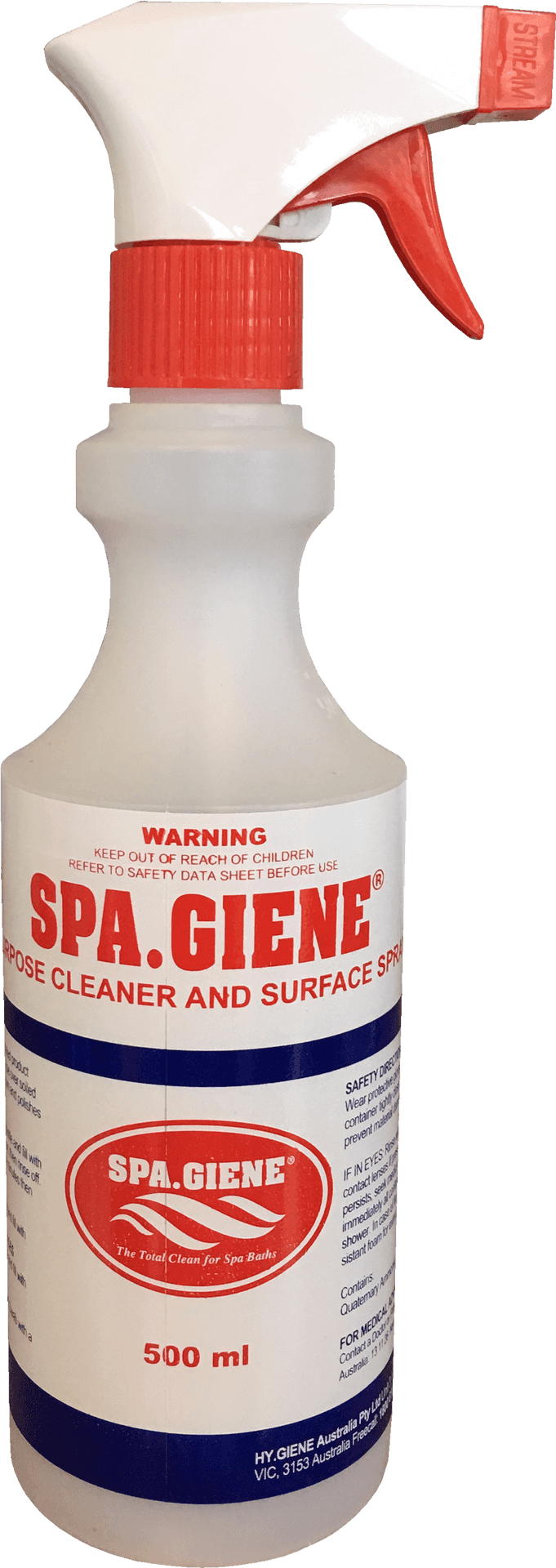 Spa Giene Cleaner Spray Bottle500ml PNG image