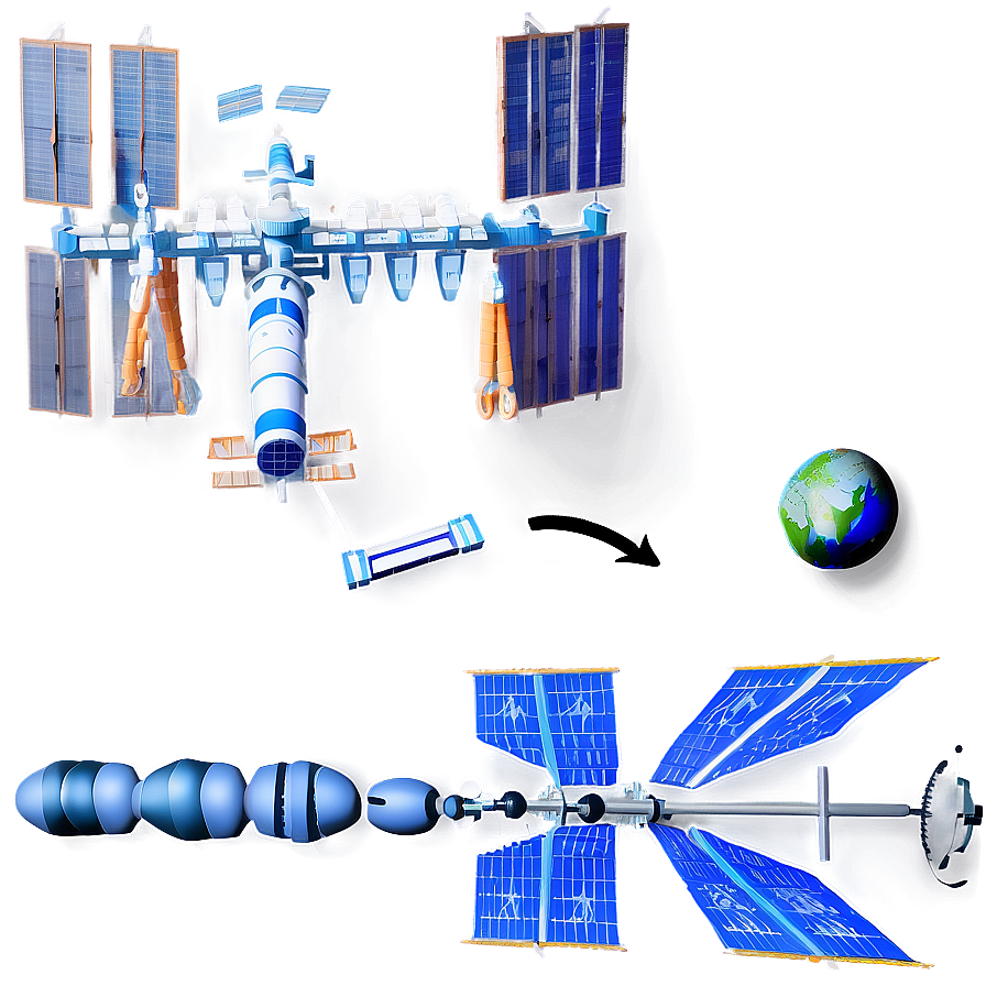 Space Adventure Iss Scene Png 06282024 PNG image