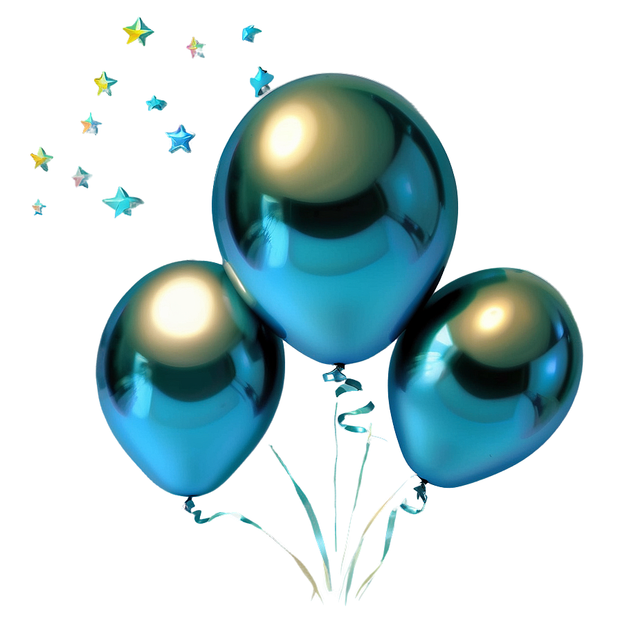 Space Blue Balloons Png Hqp64 PNG image