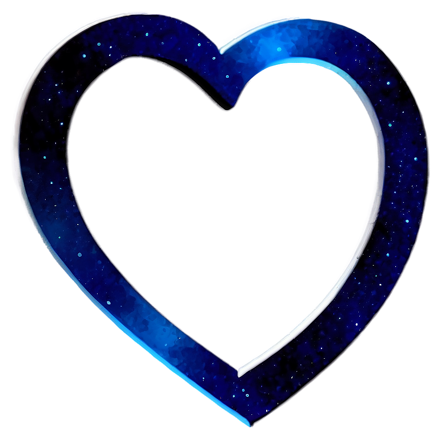 Space Blue Heart Png 48 PNG image