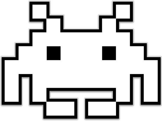 Space Invaders Alien Icon PNG image