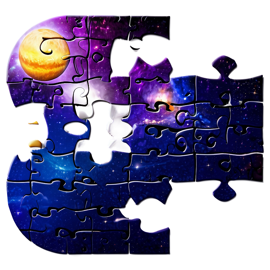 Space Jigsaw Puzzle Png Klt95 PNG image