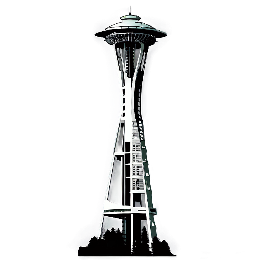 Space Needle Historical Landmark Png 06122024 PNG image