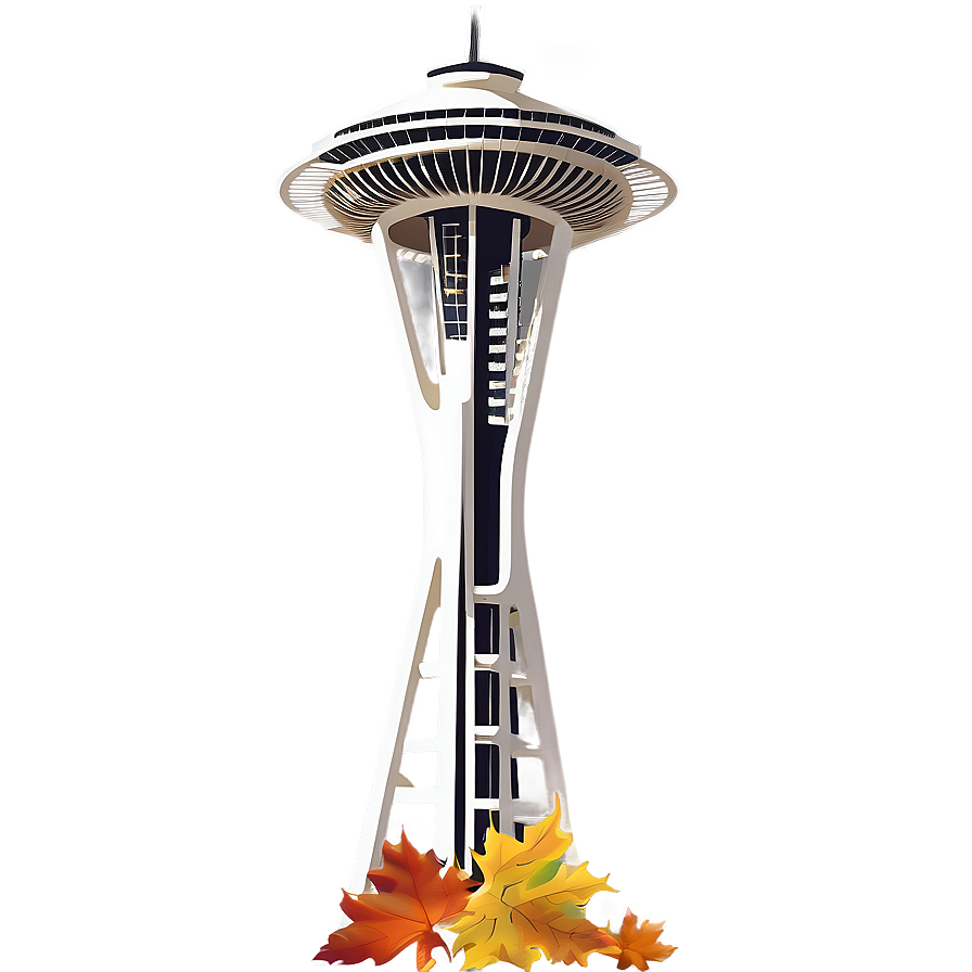 Space Needle In Autumn Png 58 PNG image