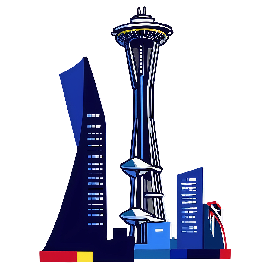 Space Needle Skyline Png 06122024 PNG image