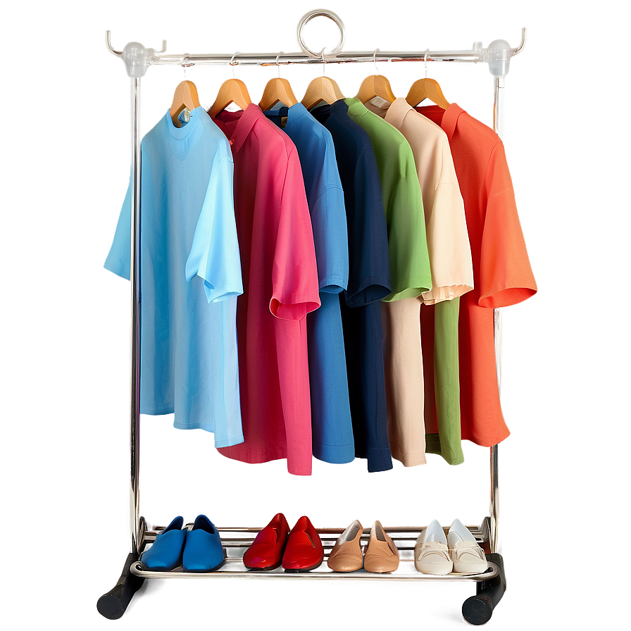 Space Saving Clothes Rack Png 8 PNG image