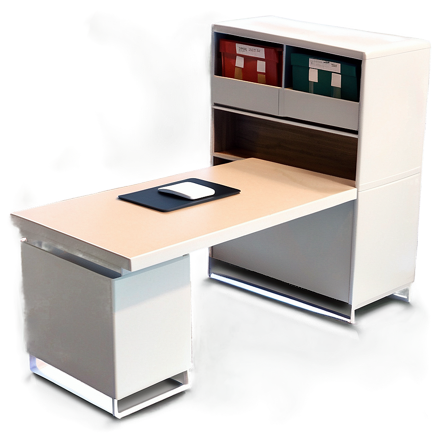 Space Saving Office Desk Png 06262024 PNG image