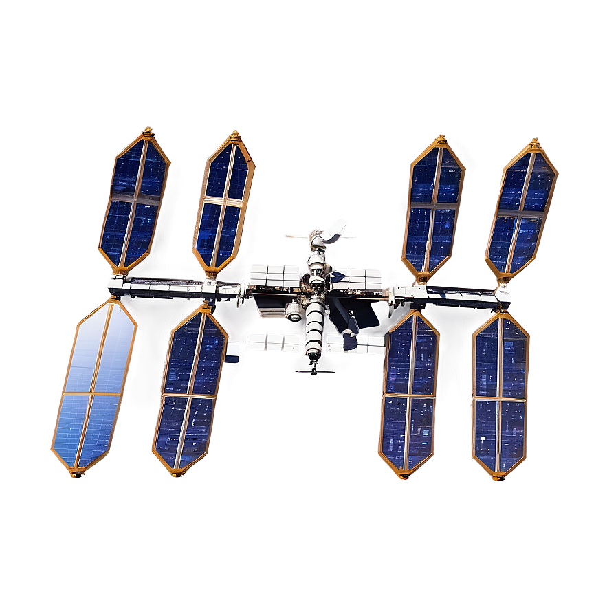 Space Station In Starry Sky Png Kdv PNG image