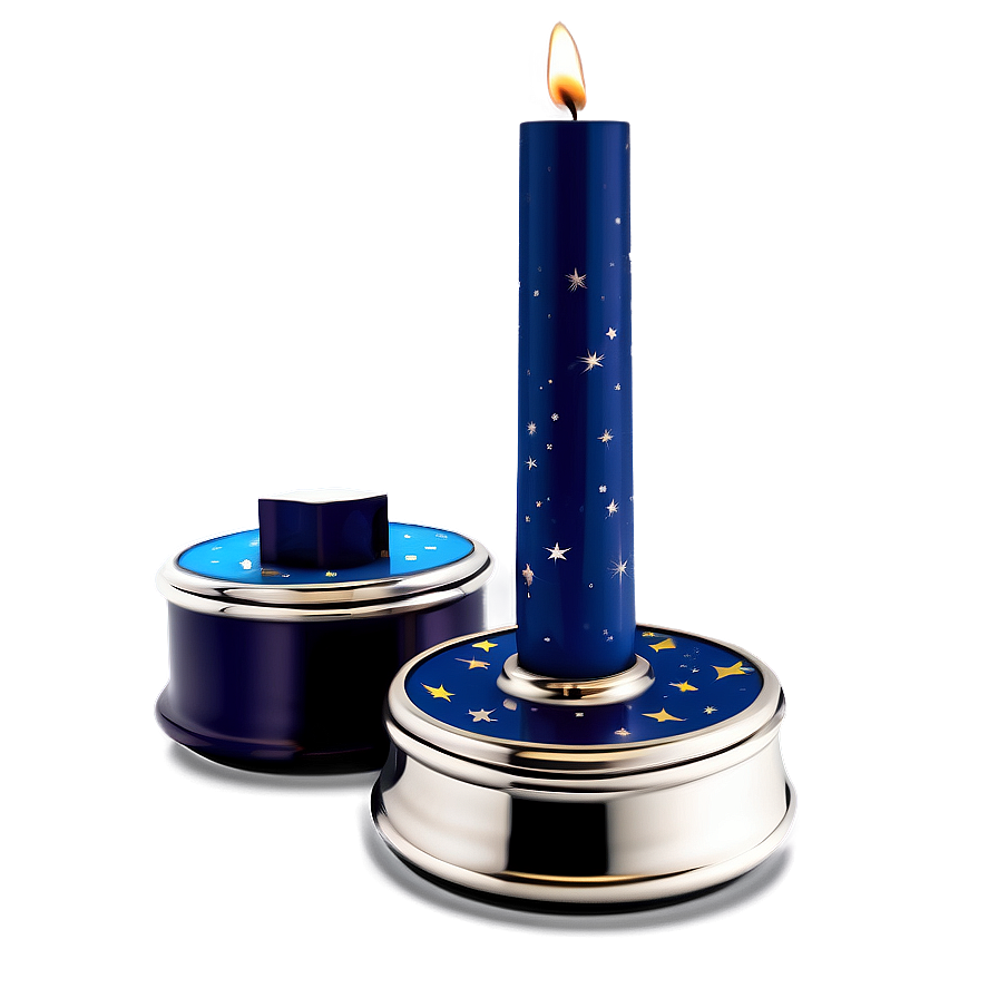 Space-themed Candlestick Png 06262024 PNG image