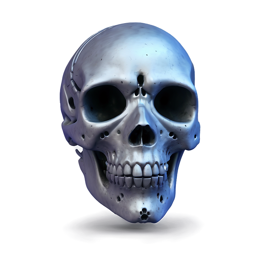 Space-themed Skull Face Png 06272024 PNG image