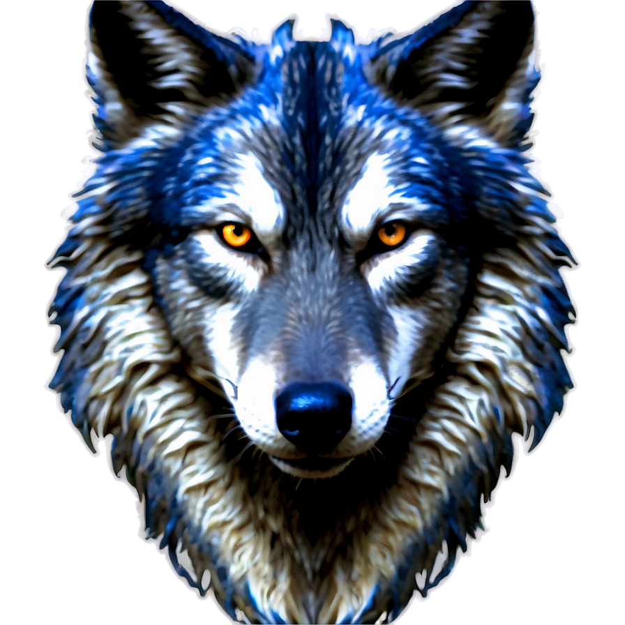 Space Themed Wolf Face Png Yfb PNG image