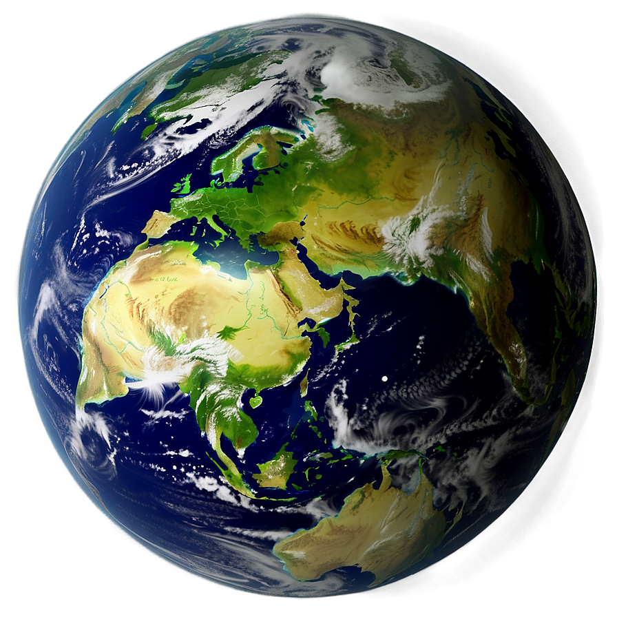 Space View Earth Globe Png 05042024 PNG image