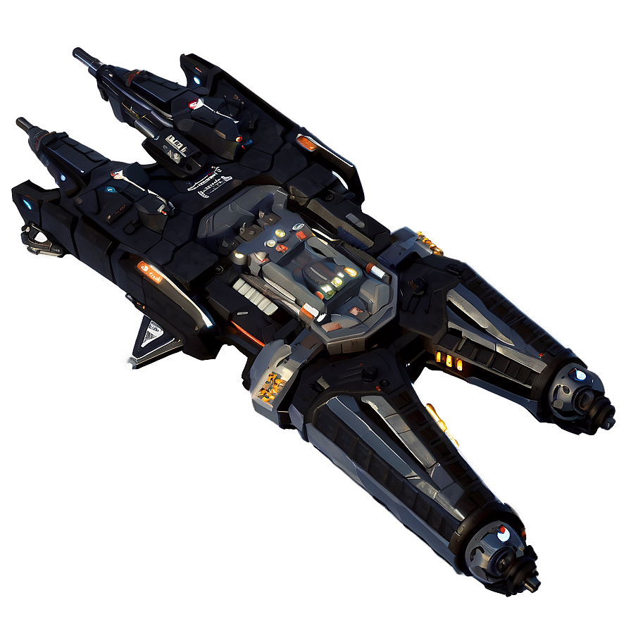 Spacecraft In Sci-fi Battle Png 06292024 PNG image