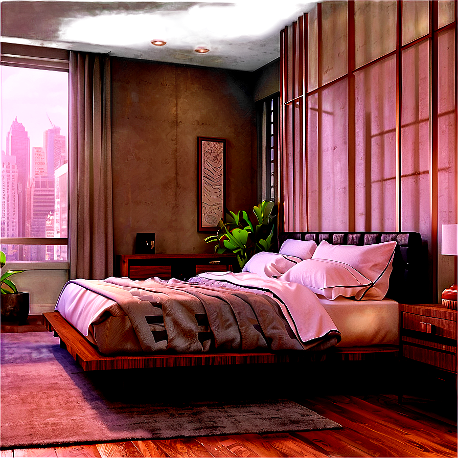 Spacious Apartment Bedroom Png Nnr PNG image