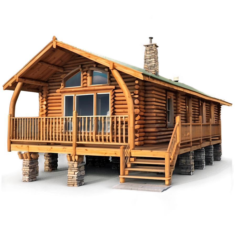 Spacious Log Cabin Floor Plan Png 3 PNG image