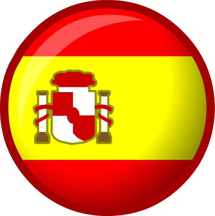 Spain Flag Button Graphic PNG image