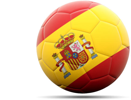 Spain Flag Soccer Ball PNG image