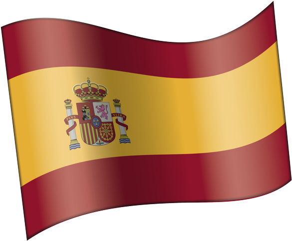 Spain National Flag Waving PNG image