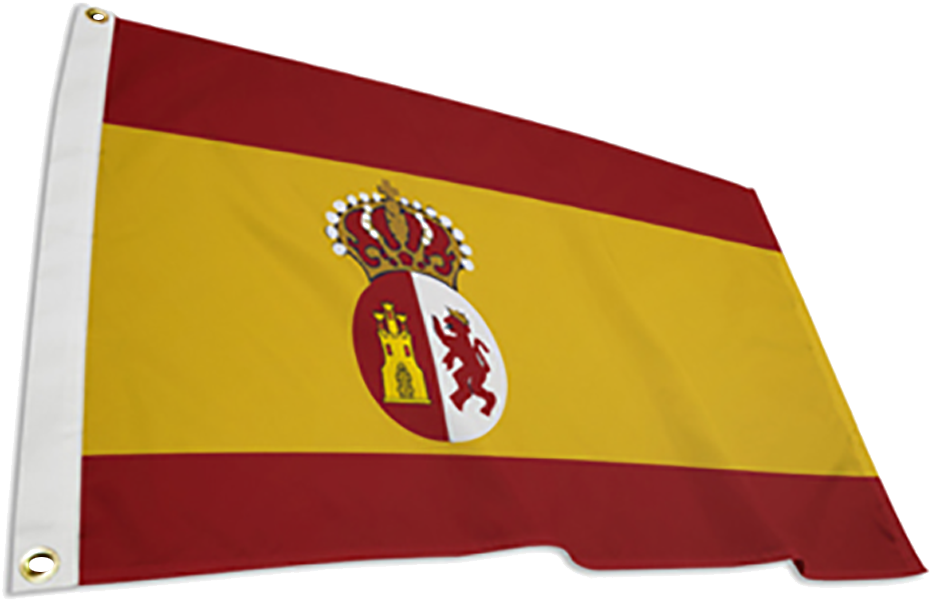 Spanish National Flag Waving PNG image