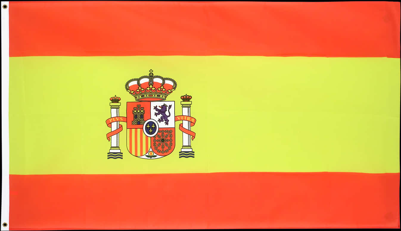 Spanish National Flagwith Coatof Arms PNG image