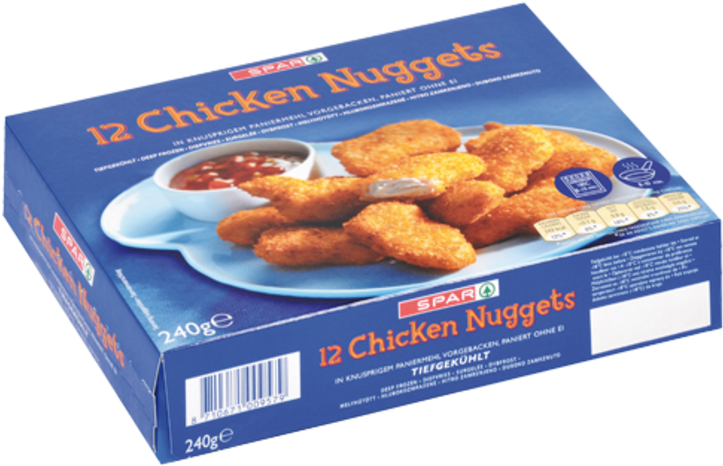 Spar Brand Chicken Nuggets Box PNG image