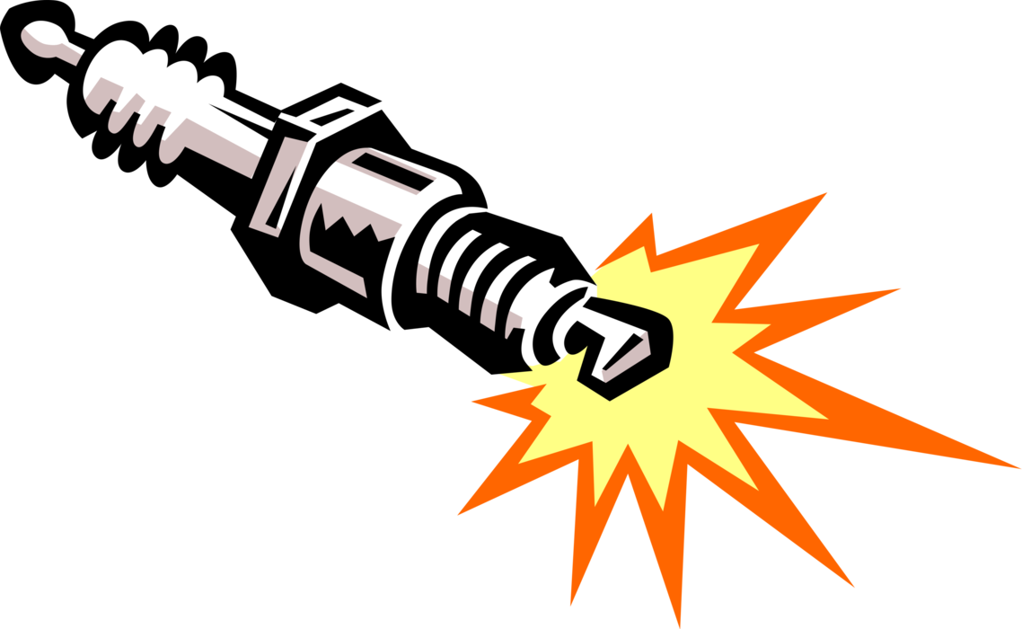 Spark Plug Ignition Graphic PNG image
