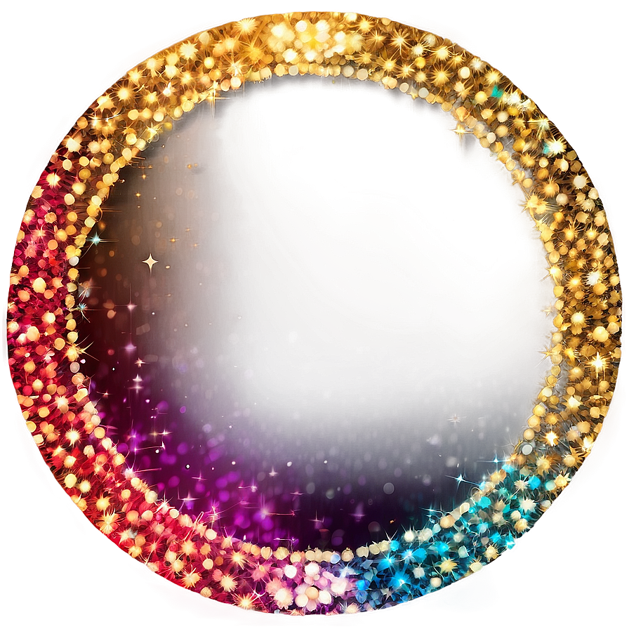 Sparkle Circle Frame Png Eiq12 PNG image