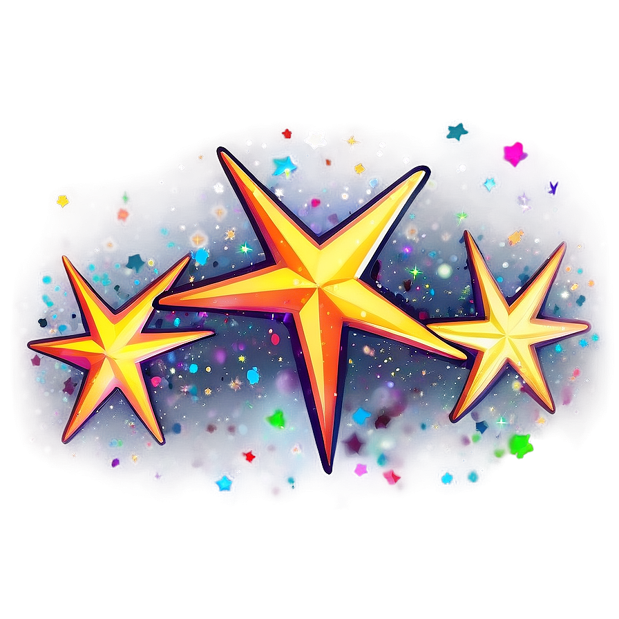 Sparkle Stars For Invitation Png 06252024 PNG image