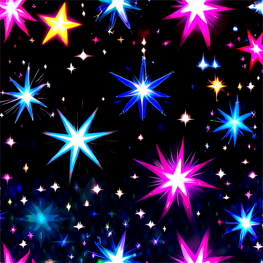 Sparkle Stars Pattern Png Vrp64 PNG image