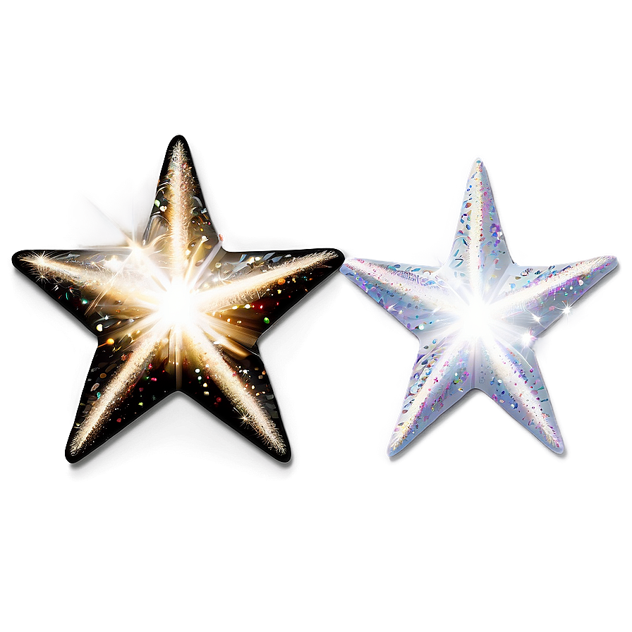 Sparkle Stars With Glitter Effect Png Fmv PNG image