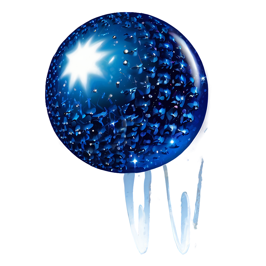 Sparkling Blue Ball Png 06132024 PNG image