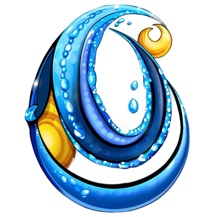 Sparkling Blue Wave Png 06262024 PNG image