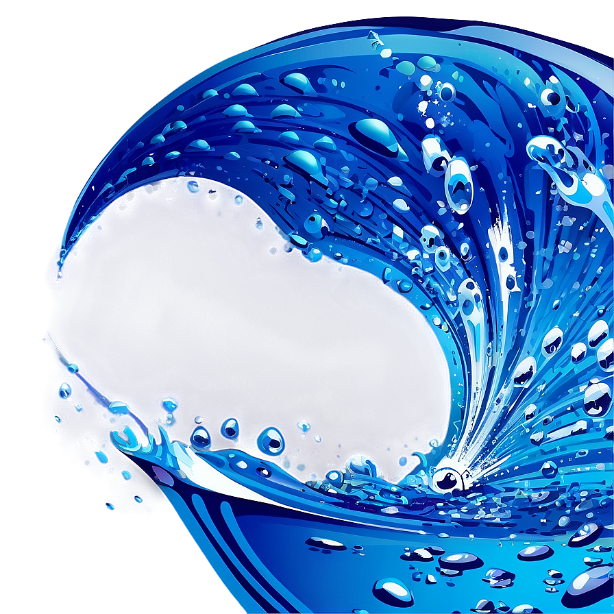 Sparkling Blue Wave Png 47 PNG image