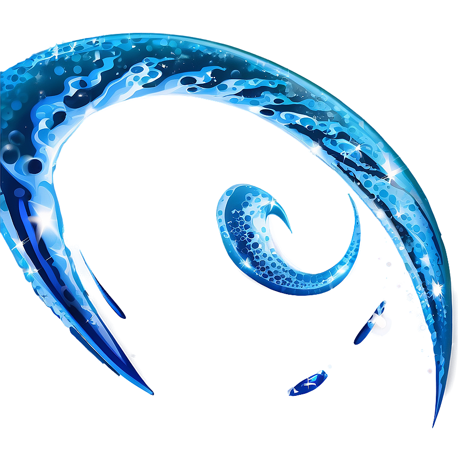 Sparkling Blue Wave Png 82 PNG image