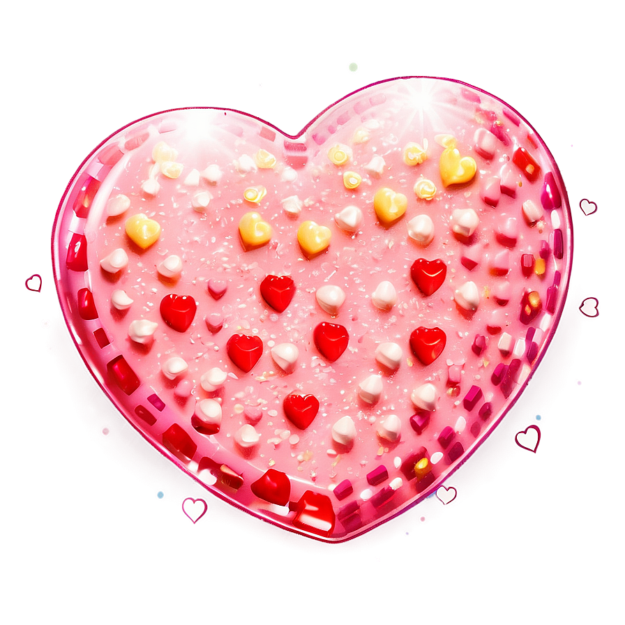 Sparkling Candy Heart Png 32 PNG image