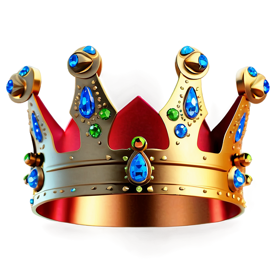 Sparkling Cartoon Crown Png Eyv36 PNG image