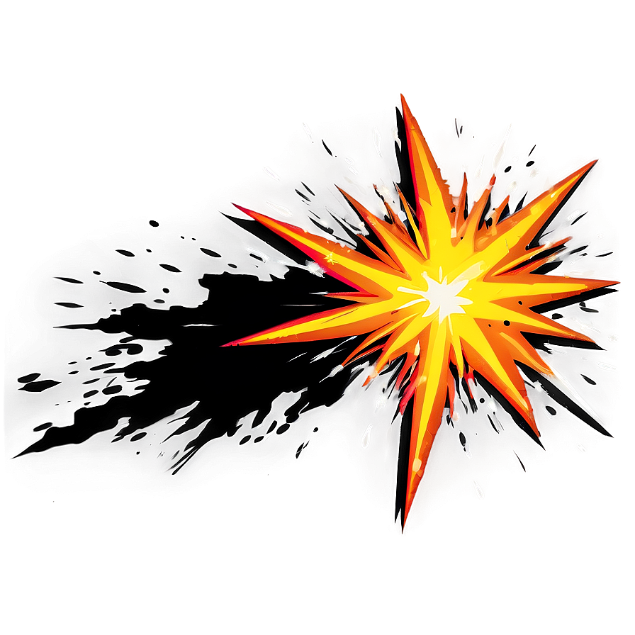 Sparkling Cartoon Explosion Png 06212024 PNG image