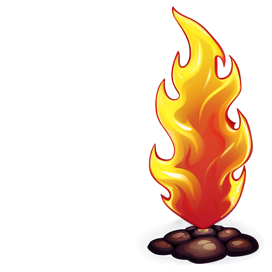 Sparkling Cartoon Fire Png Whg28 PNG image