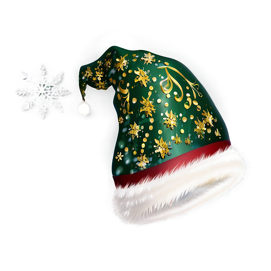 Sparkling Christmas Hat Png 04292024 PNG image