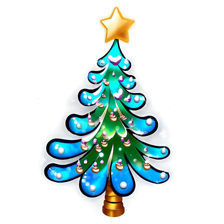 Sparkling Christmas Tree Png Rcx99 PNG image