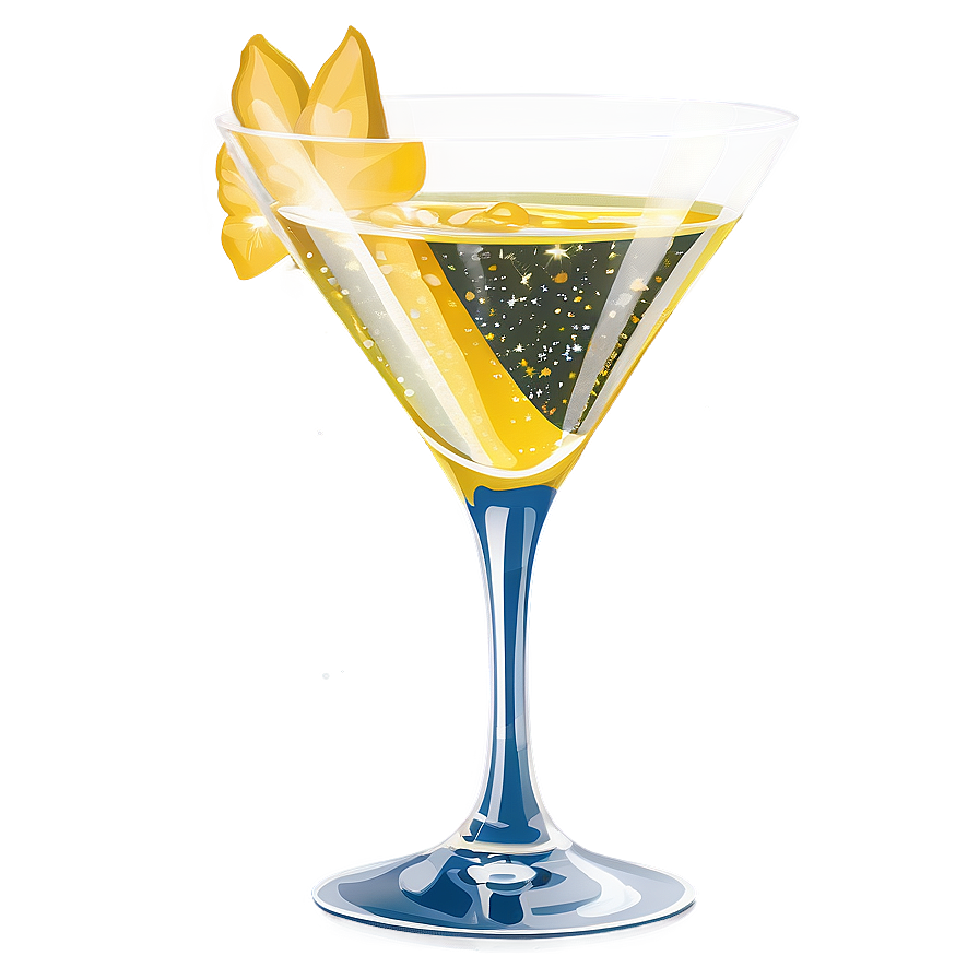 Sparkling Cocktail Glass Png 10 PNG image