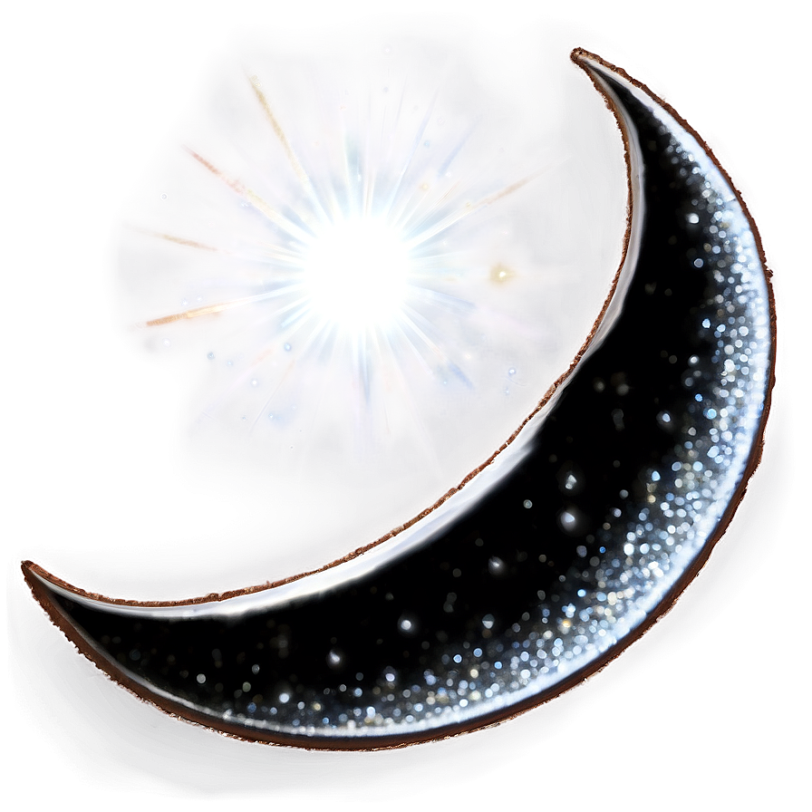 Sparkling Crescent Moon Png 66 PNG image