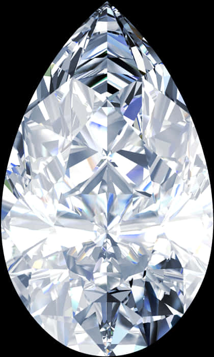 Sparkling Diamond Tear Drop PNG image